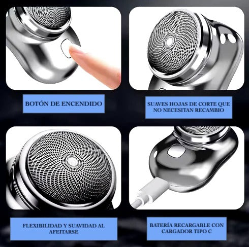 Mini Afeitadora Portátil Recargable